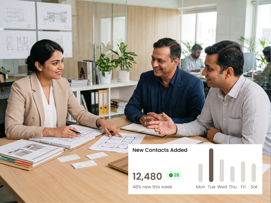 CIPHER CRM contact database for an architecture firm with client and consultant records