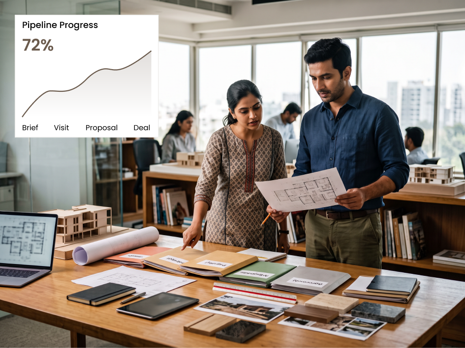 CIPHER CRM project pursuit pipeline for architecture and interior design firms