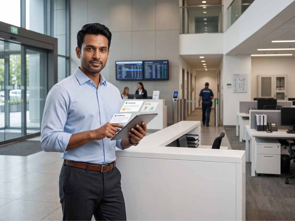 CIPHER CRM facility management lead list showing RFQs and tender enquiries with status and owner