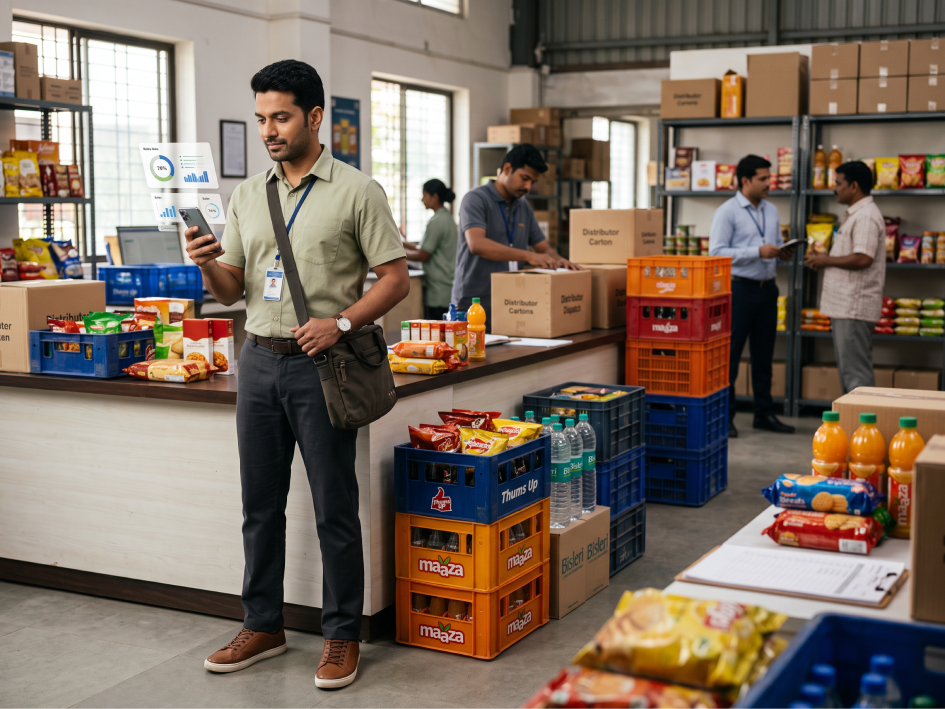 CIPHER CRM outlet list for a food and beverage brand showing last contacted dates and follow-up outcomes