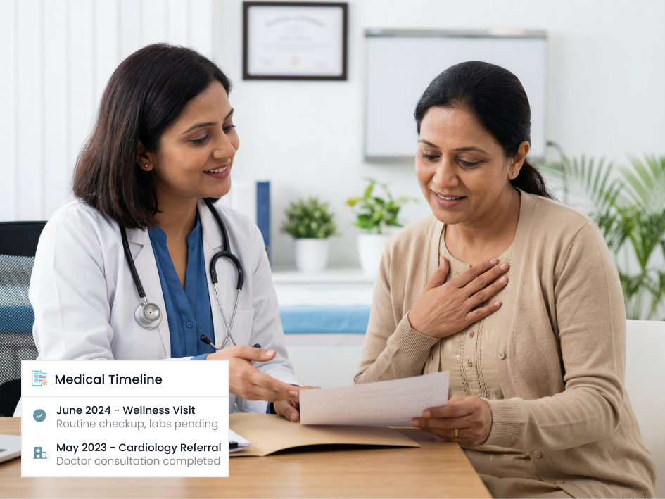 CIPHER CRM follow-up tracking on a patient record showing calls, outcomes and the front-desk owner