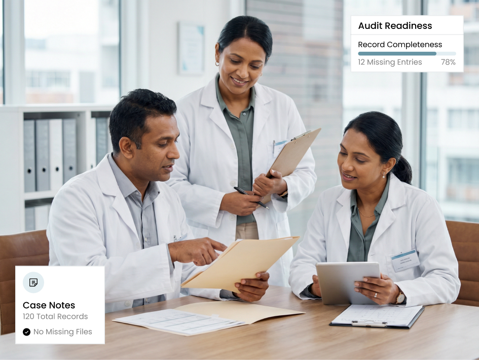 CIPHER CRM open in a phone browser as a clinic front-desk staff member adds a patient enquiry